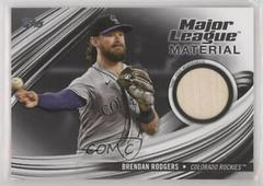 Brendan Rodgers [Black] #MLM-BRO Baseball Cards 2023 Topps Series 1 Major League Material Relics Prices