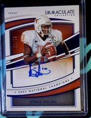 Vince Young [Blue] #IC-VYO Football Cards 2022 Panini Immaculate Collegiate Champions Autographs Prices