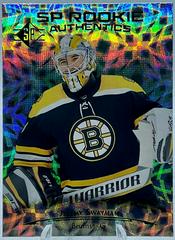 Jeremy Swayman [Green Foilboard] Hockey Cards 2021 SP Prices