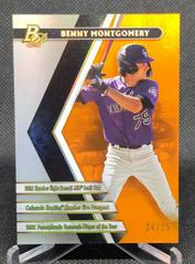 Benny Montgomery [Orange] #PPF-17 Baseball Cards 2022 Bowman Platinum Portfolios Prices