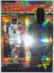 LeBron James [Silver] #7 Basketball Cards 2022 Panini Flux Triumph Prices