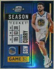 Stephen Curry [Blue] Basketball Cards 2020 Panini Contenders Optic Prices