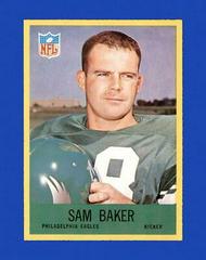 Sam Baker #134 Football Cards 1967 Philadelphia Prices