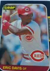 Eric Davis #179 Baseball Cards 1987 Leaf Prices