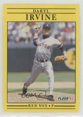 Daryl Irvine #98 Baseball Cards 1991 Fleer Prices