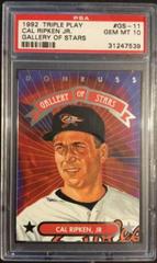 Cal Ripken, Jr #GS-11 Baseball Cards 1992 Panini Donruss Triple Play Gallery of Stars Prices