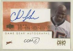 Chad Johnson Football Cards 2001 Upper Deck Game Gear Autographs Prices