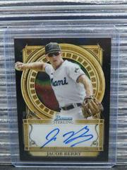 Jacob Berry [Black Lava] Baseball Cards 2023 Bowman Sterling Opulence Autographs Prices