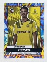 Giovanni Reyna [Fire & Ice] #108 Soccer Cards 2022 Topps UEFA Superstars Prices