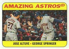 George Springer, Jose Altuve Baseball Cards 2018 Topps Heritage Combo Cards Prices