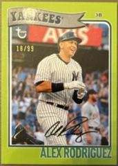 Alex Rodriguez [Chartreuse] Baseball Cards 2023 Topps Brooklyn Collection Prices