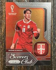 Dusan Vlahovic Soccer Cards 2022 Panini Prizm World Cup Scorers Club Prices