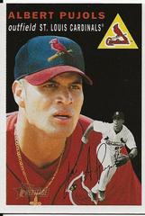 Albert Pujols [Black Background] Baseball Cards 2003 Topps Heritage Prices