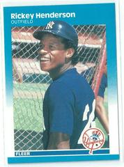 Rickey Henderson #101 Baseball Cards 1987 Fleer Glossy Prices