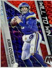 Kirk Cousins [Red] #WW-8 Football Cards 2022 Panini Mosaic Will to Win Prices