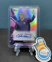 Henrik Larsson Soccer Cards 2021 Topps Finest UEFA Champions League Autographs Prices