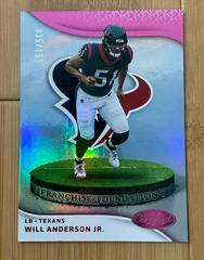Will Anderson Jr. [Pink] #FF-6 Football Cards 2023 Panini Certified Franchise Foundations Prices