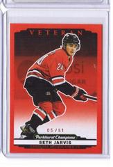 Seth Jarvis [Red] #226 Hockey Cards 2022 Parkhurst Champions Prices