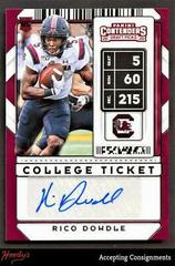 Rico Dowdle [Autograph] #267 Football Cards 2020 Panini Contenders Draft Picks Prices