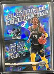 Ja Morant [Blue Ice] #7 Basketball Cards 2021 Panini Contenders Optic Playing the Numbers Game Prices