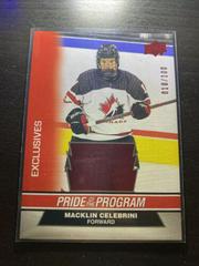 Macklin Celebrini [Exclusives] #97 Hockey Cards 2023 Upper Deck Team Canada Juniors Prices