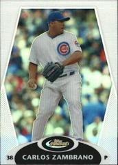 Carlos Zambrano [Refractor] #32 Baseball Cards 2008 Finest Prices