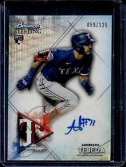 Anderson Tejeda [Wave Refractor] #BSRA-AT Baseball Cards 2021 Bowman Sterling Rookie Autographs Prices