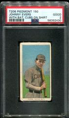 Johnny Evers [With Bat] #NNO Baseball Cards 1909 T206 Piedmont 150 Prices