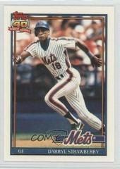 Darryl Strawberry #200 Baseball Cards 1991 Topps Tiffany Prices