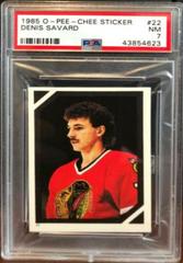 Denis Savard #22 Hockey Cards 1985 O-Pee-Chee Sticker Prices