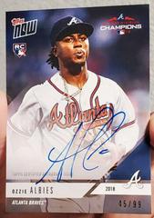 Ozzie Albies [Autograph] #PS47A Baseball Cards 2018 Topps Now Postseason Prices
