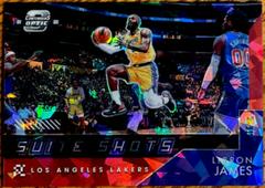 LeBron James [Red Ice] #7 Basketball Cards 2021 Panini Contenders Optic Suite Shots Prices