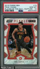 Trae Young [Rapture] #15 Basketball Cards 2019 Panini NBA Player of the Day Prices