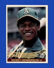 Rickey Henderson Baseball Cards 1984 Donruss Prices