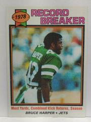 Bruce Harper [Record Breaker] Football Cards 1979 Topps Prices