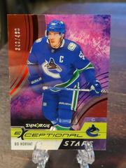 Bo Horvat [Red] Hockey Cards 2021 Upper Deck Synergy Exceptional Stars Prices