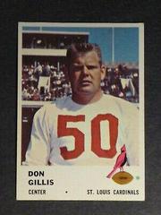Don Gillis #25 Football Cards 1961 Fleer Prices