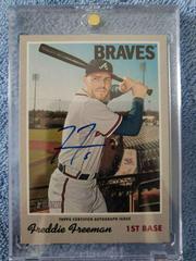 Freddie Freeman Baseball Cards 2019 Topps Heritage Real One Autographs Prices