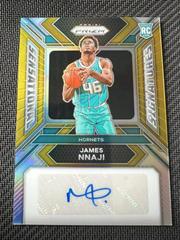 James Nnaji [Gold Prizm] #14 Basketball Cards 2023 Panini Prizm Rookie Signature Prices