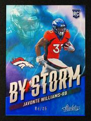 Javonte Williams [Blue] #BST-15 Football Cards 2021 Panini Absolute By Storm Prices