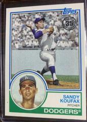 Sandy Koufax #62 Baseball Cards 2018 Topps 1983 Baseball Prices