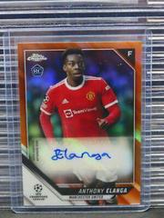 Anthony Elanga [Orange Refractor] Soccer Cards 2021 Topps Chrome UEFA Champions League Autographs Prices