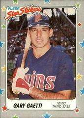 Gary Gaetti Baseball Cards 1988 Fleer Star Stickers Prices