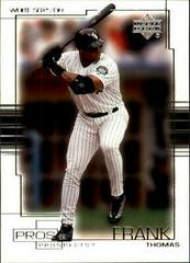 Frank Thomas #37 Baseball Cards 2001 Upper Deck Pros & Prospects Prices