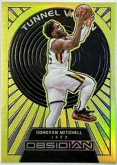 Donovan Mitchell [Yellow Flood] #20 Basketball Cards 2021 Panini Obsidian Tunnel Vision Prices