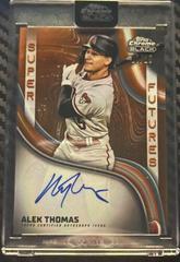 Alek Thomas [Orange] #SFA-AT Baseball Cards 2023 Topps Chrome Black Super Futures Autographs Prices
