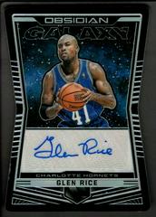 Glen Rice #GA-GRC Basketball Cards 2018 Panini Obsidian Galaxy Autographs Prices
