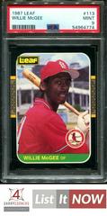 Willie McGee #113 Baseball Cards 1987 Leaf Prices