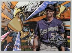 Randy Johnson [Orange] #RL-29 Baseball Cards 2022 Stadium Club Chrome Trophy Hunters Prices