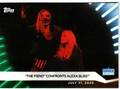 The Fiend' Confronts Alexa Bliss [Green] #53 Wrestling Cards 2021 Topps WWE Women's Division Prices